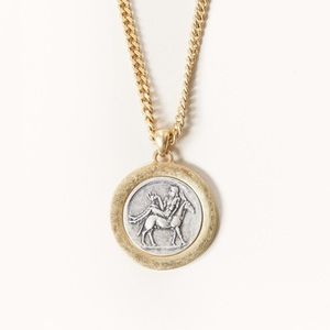 Jenny Bird Dionysus Coin Pendant Necklace